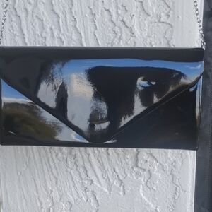 Black Patent Leather Clutch